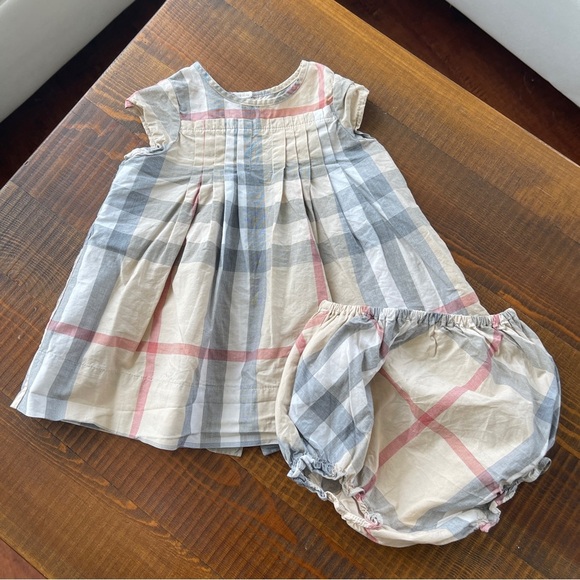 Burberry Other - Dress + pants 3/6 months short sleeves Burberry beige (new collection)